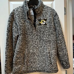 Fleece MIZZOU cozy snap 1/4 zip M